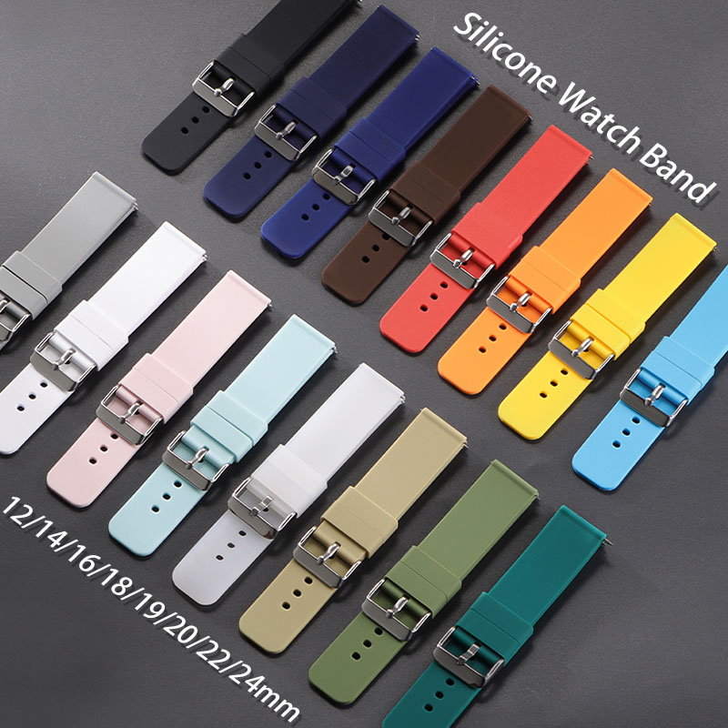 Canvas Strap Watch - Pasek silikonowy 12mm 14mm 16mm 18mm