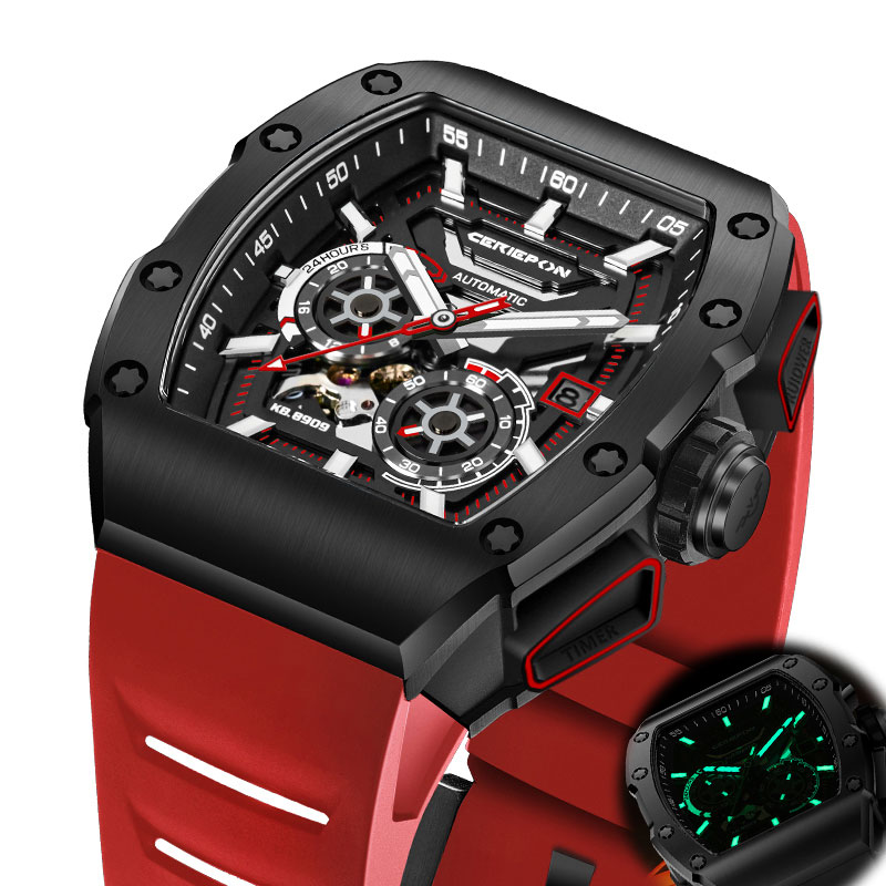 Zegarek męski CERIEPON w kszta – Rubber Strap Diver recenzja i cena