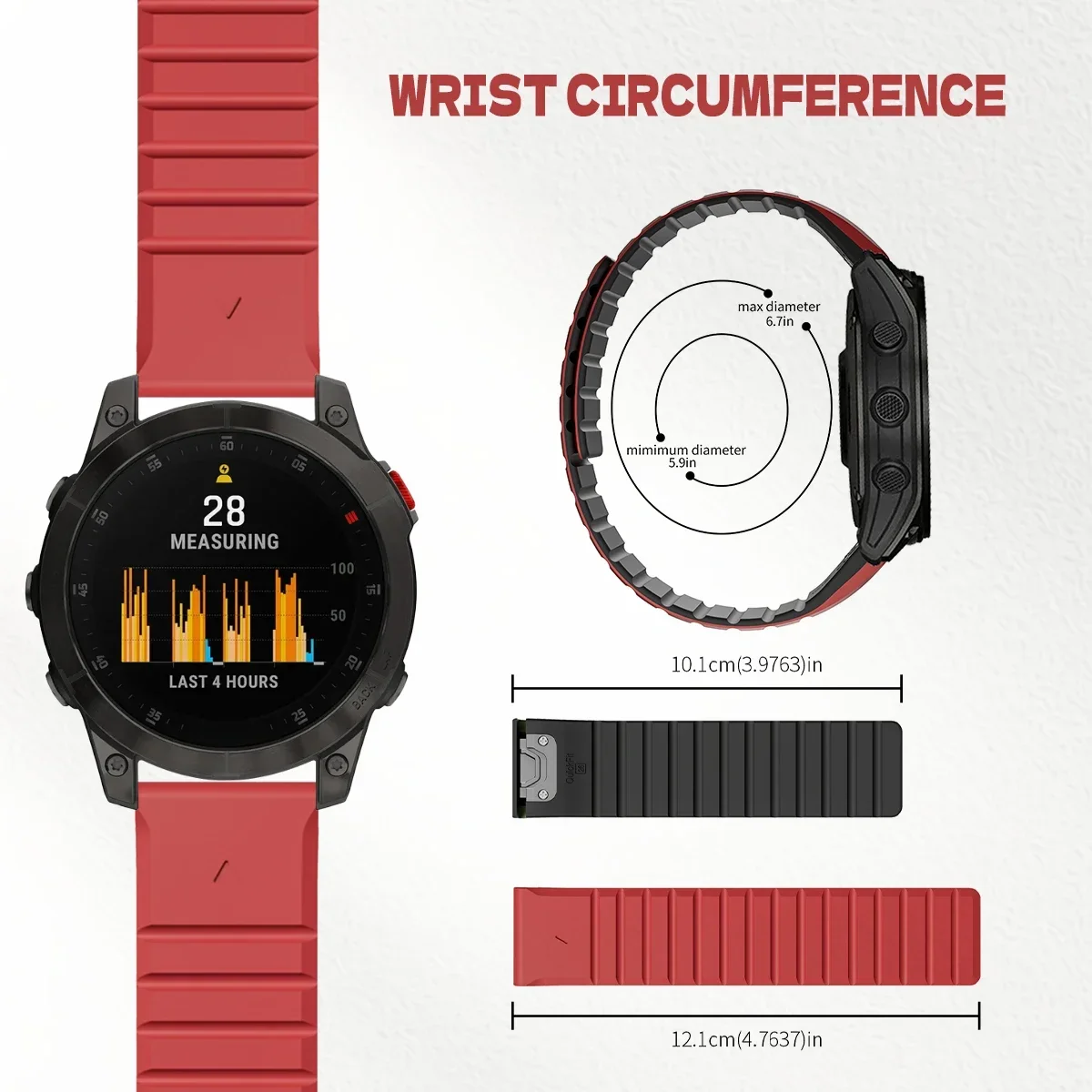 Pasek silikonowy zegarek 26/22 – Silicone Watch Band 22Mm recenzja i cena