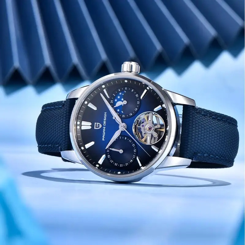 Luksusowy męski zegarek automa – Canvas Strap Watch recenzja i cena
