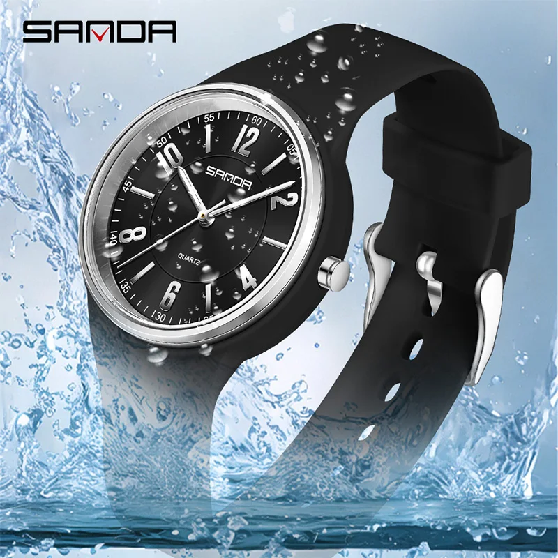 Zegarek damski SANDA, modny, k – Silicone Band Women recenzja i cena